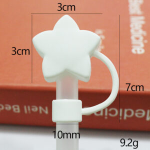 Pure white stars 10mm / Bagged without straw