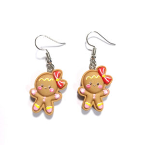 Gingerbread Man earrings