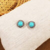 Wholesale Vintage Bohemian Double Circle Alloy Ear Studs