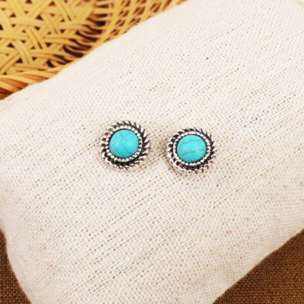 Wholesale Vintage Bohemian Double Circle Alloy Ear Studs