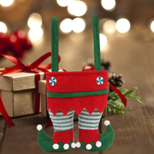 Red Elf Pants Gift Bag