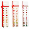 Wholesale Christmas Cartoon Elk Cane Christmas Tree Alloy Stud Earrings Set