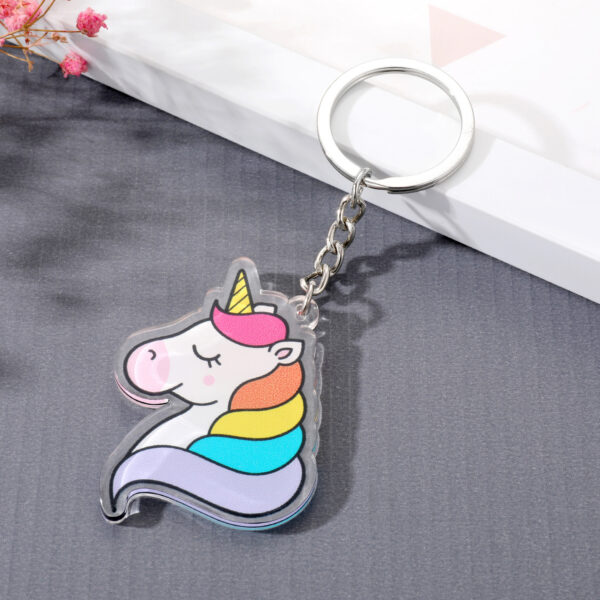 Wholesale Unicorn Acrylic Keychain