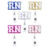 O1CN01VBZofi1DSyVAQQ0dJ_971130216-0-cib Wholesale Badge Reels Glitter Sequin Nurse Doctor Acrylic Retractable Keychains
