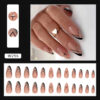 Wholesale Mystery Black Diagonal Line Resin Nail Stickers
