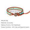 Wholesale Emperor Stone Beads Leather Bracelet
