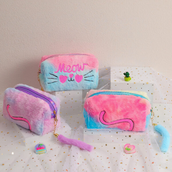 O1CN01VCzLEA1UOiDgA2Zbf_3472682508-0-cib Wholesale Plush Cat Student Large Capacity Stationery Storage Bag