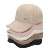 O1CN01VFA3Vu1QAjZ2PsfOg_962731936-0-cib-2 Wholesale Thickened Warm Diamond-studded Lambskin Leather Baseball Cap