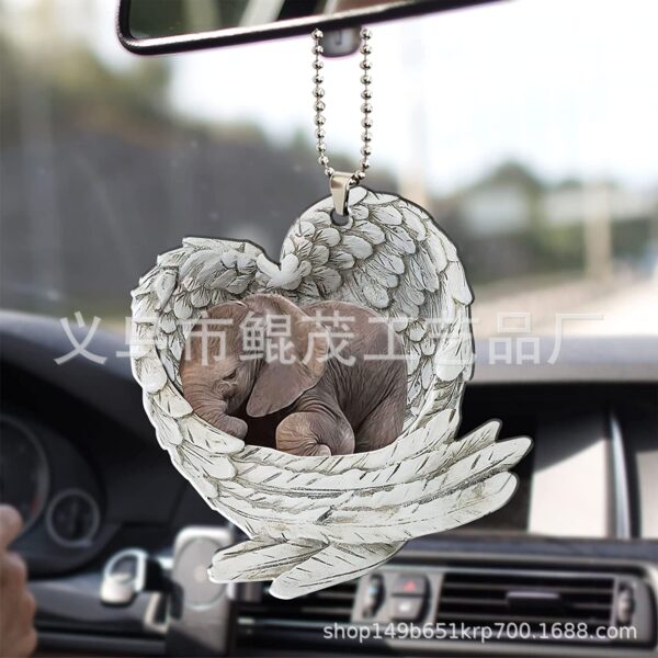 O1CN01VFnqpV24XFilJOnOC_2215473367400-0-cib Wholesale Acrylic Sunflower Elephant Keychain