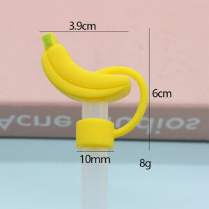 Silicone banana 10mm / Bagged without straw