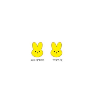 Yellow Rabbit Stud Earrings M35