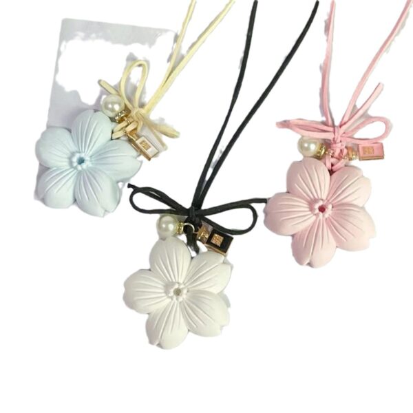 Wholesale Cherry Blossom Diffuser Stone Pendant Car Aromatherapy Pendant