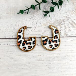 C-shaped earrings