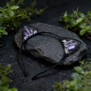 Light purple ab cat ears