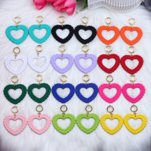 O1CN01VNRVg91T3M5IMW5LI__2677772326-0-cib Wholesale Candy Color Woven Pattern Heart Hollow Acrylic Earrings