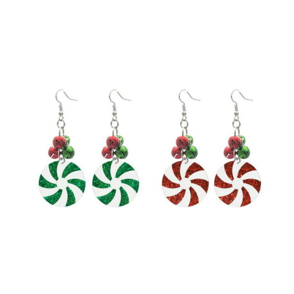 O1CN01VNiWiC1ZFcX9wcnsX_1794553165-0-cib Wholesale New Christmas Tree Colorful Bulbs Bell Candy Design Earrings