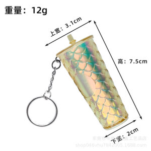 Champagne color dragon scale cup single circle / 2