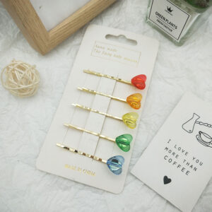 Color one-character clip 5-piece set
