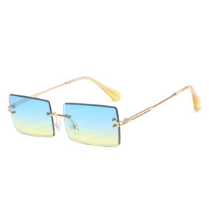 In stock / gold frame blue yellow film
