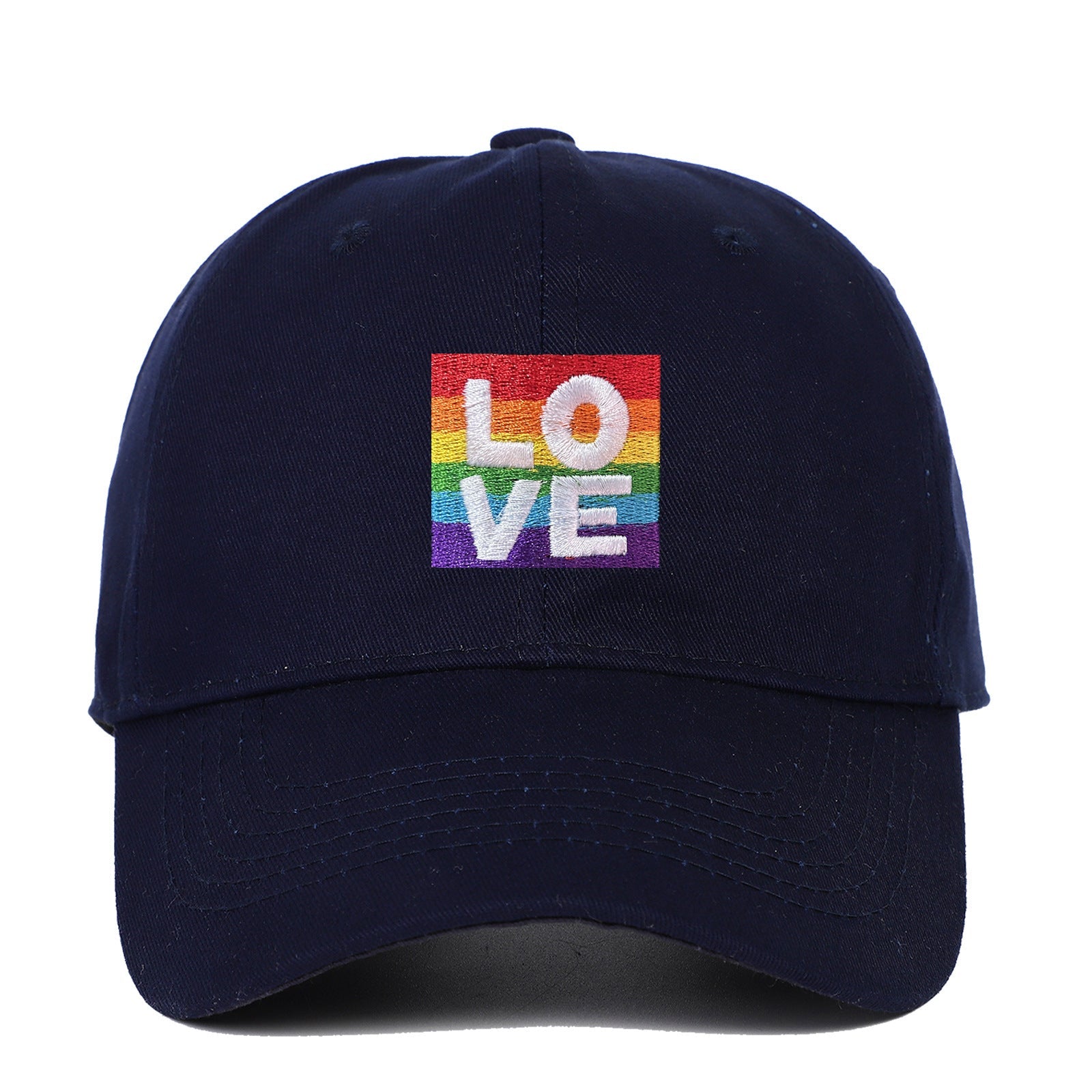 Wholesale LOVE Letters Embroidered Cotton Plain Black Baseball Hat