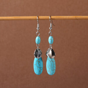 32-antique turquoise earrings