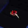 O1CN01VQ8jnB1KXjgpqhRRp_2829231174-0-cib Wholesale Pigeon's Blood Ruby Drop Copper Rings