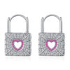 O1CN01VQC87h2Hwyx3GBOKq_937039216-0-cib Wholesale Red Zirconia Diamond Heart Lock Copper Earrings