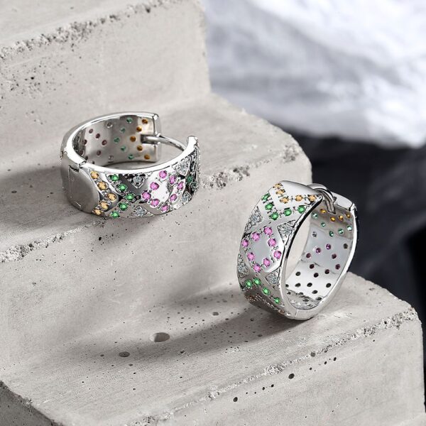 O1CN01VSWvUP2HwywpZI52w__937039216-0-cib Wholesale Zirconia Diamond Color Matching Stripe Copper Earrings