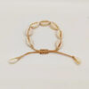 Wholesale Bohemian Colored Rope Braided Natural Shell Bracelets