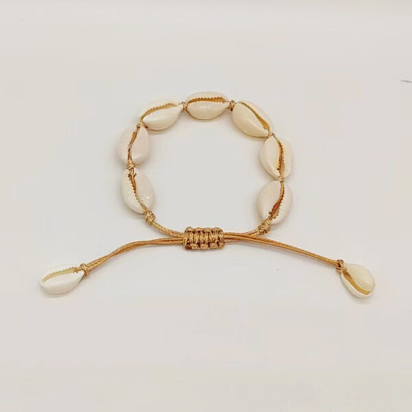 Wholesale Bohemian Colored Rope Braided Natural Shell Bracelets