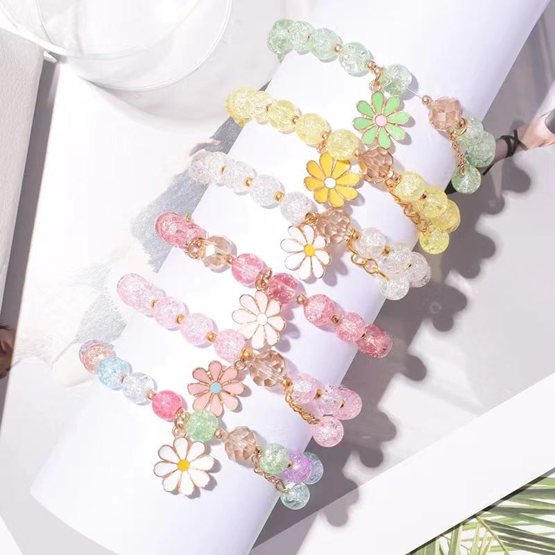 Wholesale Crystal Small Sun Flower Bracelet