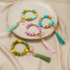 Wholesale Candy Color Bracelet Silicone Keychain