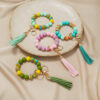 Wholesale Candy Color Bracelet Silicone Keychain