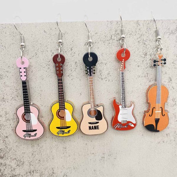 O1CN01VVShwP2CFriJSmmrl_2207539588445-0-cib Wholesale Music Instruments Electronic Guitar Acrylic Earrings