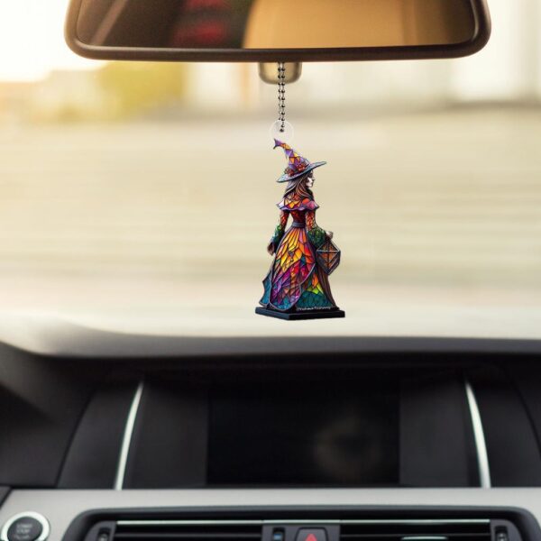 Wholesale Halloween Car Acrylic Pendant Ornate Witch