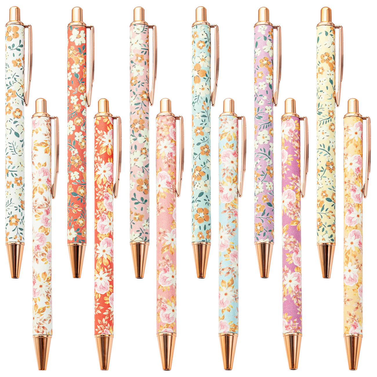 Wholesale Metal Colorful Flower Ballint Pen