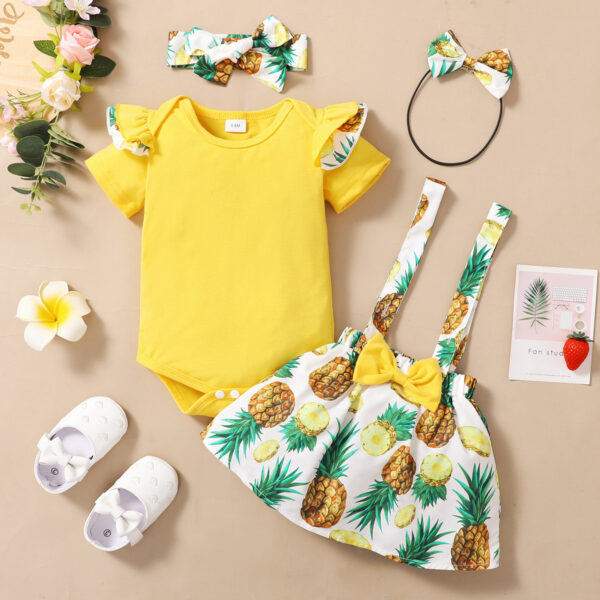 Wholesale Kids Solid Color Suspenders Polyester Baby Clothes