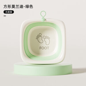 Square basin-green [foot washing feet]