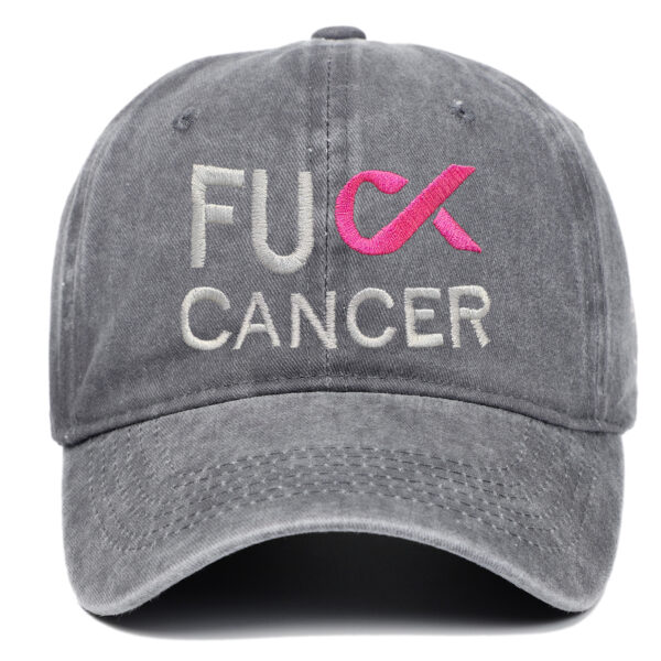 Wholesale Washed Embroidered Breast Cancer Baseball Caps