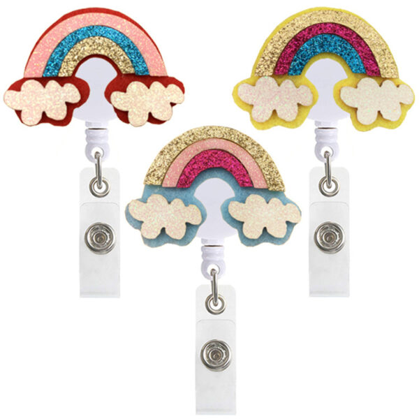 Wholesale ABS Rainbow Telescoping Keychain