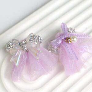 Light purple / Handmade 06-Wedding Dress Butterfly
