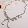 Wholesale Goth Theme Exaggerated Retro Dinosaur Skeleton Alloy Necklace