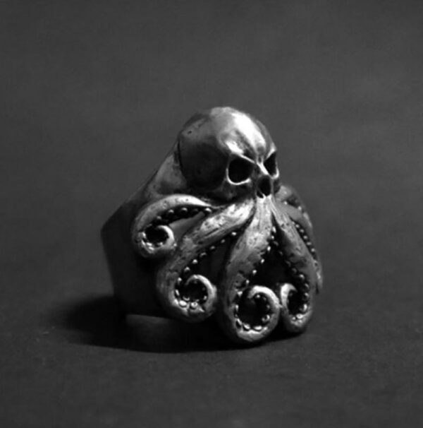 Wholesale Vintage Goth Theme Octopus Alloy Rings