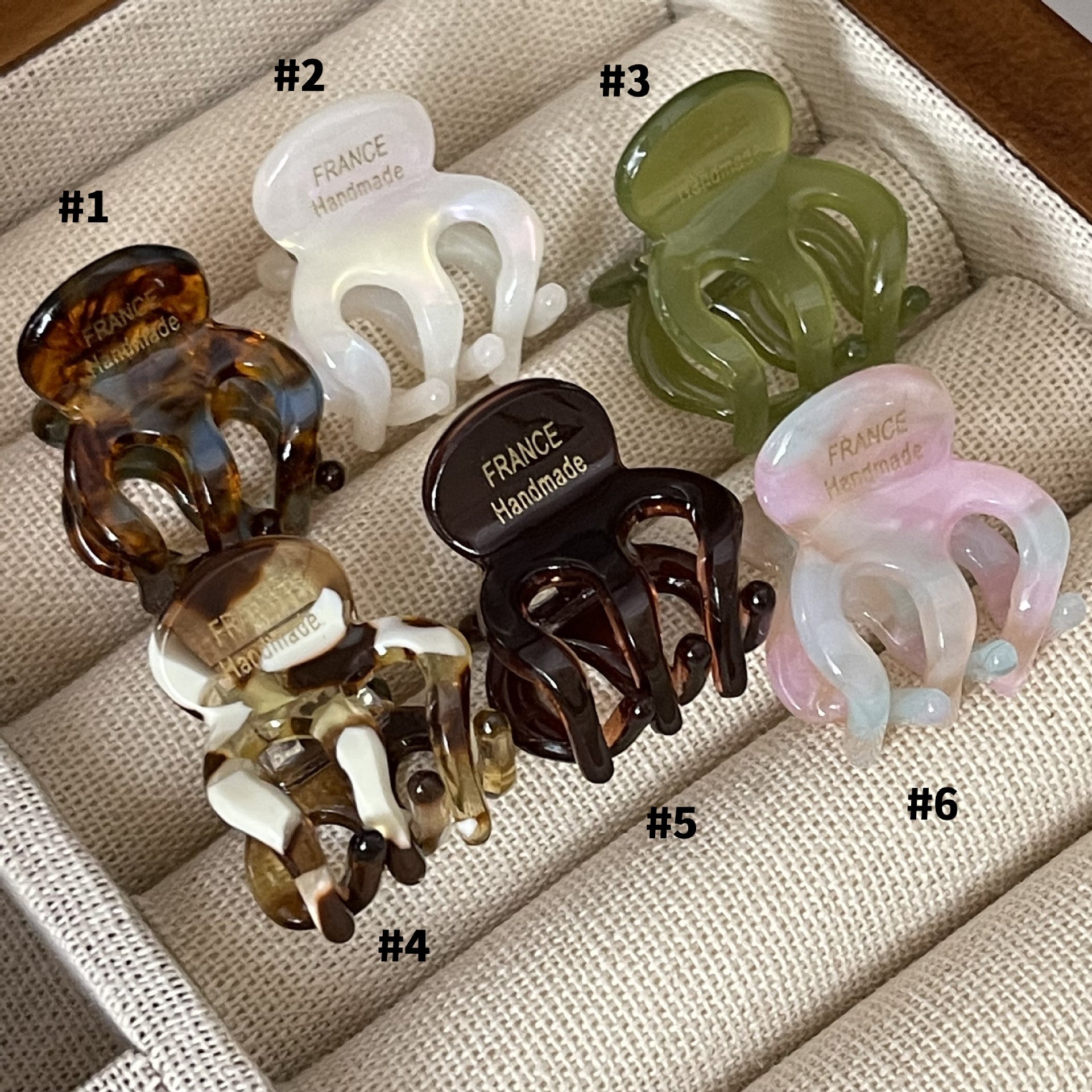 Wholesale Exquisite Small French Hair Aessories with Small Acetate sheet Hair Clips