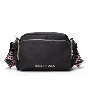 Silver black black with pink word