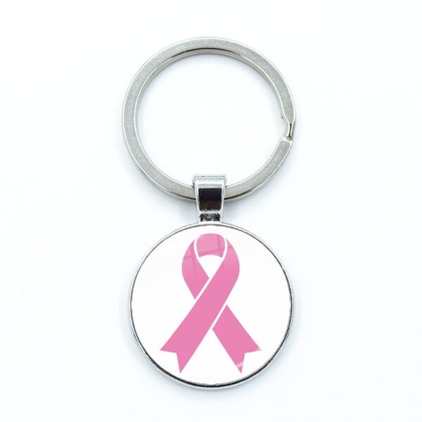 O1CN01VfgzNO1nHow8d9z4k_2216302925065-0-cib Wholesale Care Breast Cancer Vermicelli with Zinc Alloy Key Chain