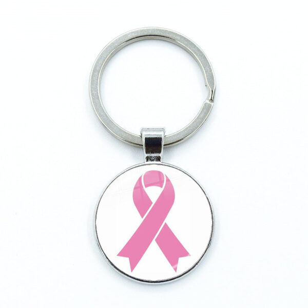 O1CN01VfgzNO1nHow8d9z4k__2216302925065-0-cib Wholesale Care Breast Cancer Vermicelli with Zinc Alloy Key Chain
