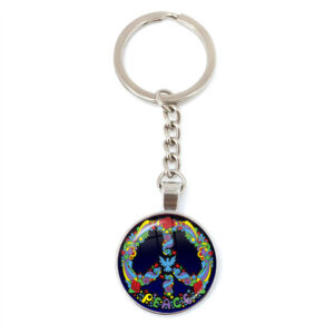 O1CN01Vj8TGL1tijlEVNmv8__2212752275936-0-cib Wholesale Zinc Alloy Peace Sign Keychain