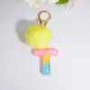 O1CN01Vl1OIE1sAYdOecrSQ_3429435726-0-cib Wholesale English Alphabet Hair Ball Resin Keychain