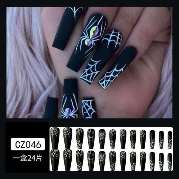 O1CN01VlZona2G1twV8Ygfb_3317688956-0-cib Wholesale Plastic Dark Spider Halloween Wear Manicure